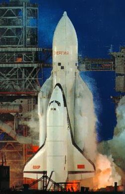Buran life-off on Energia